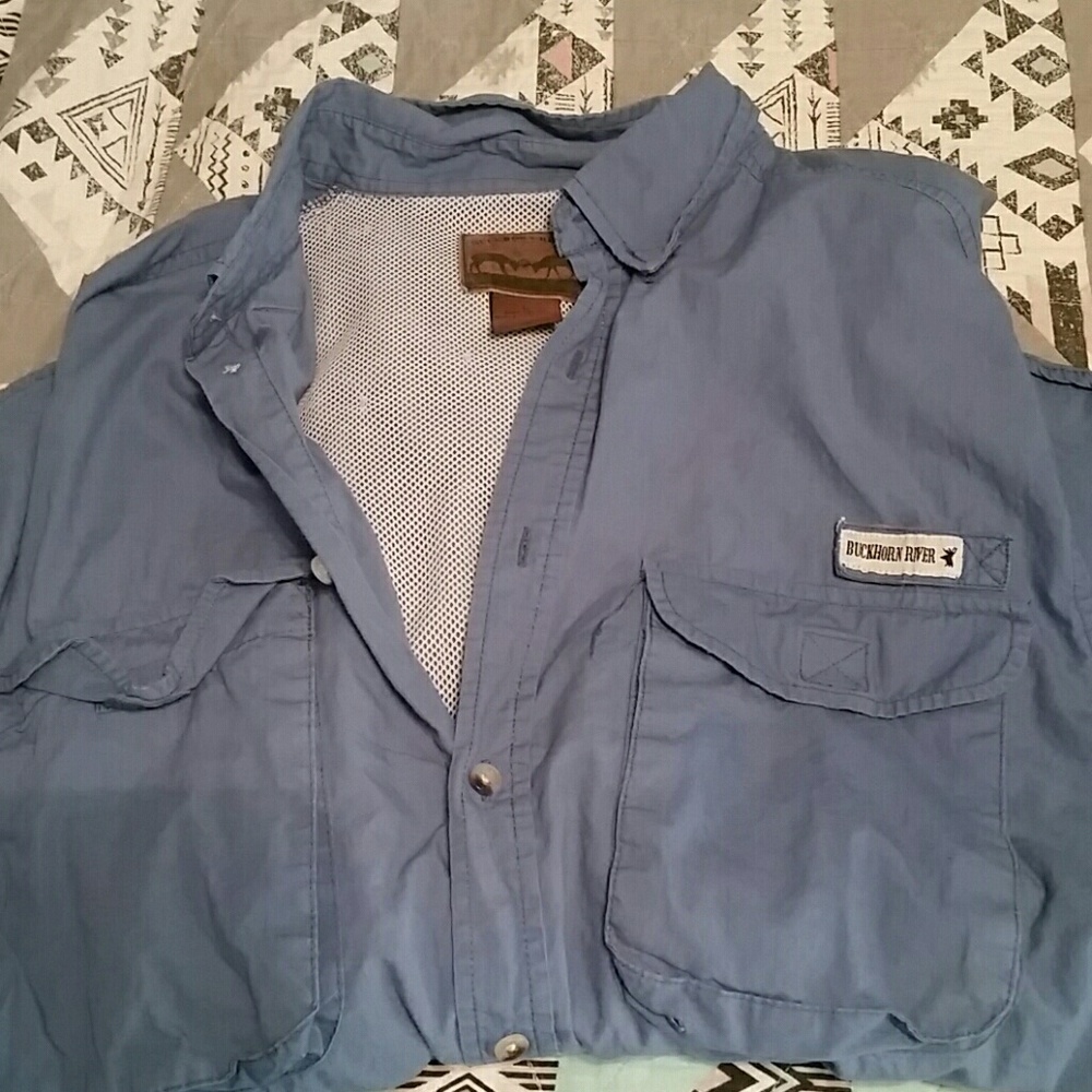 EUC men's Buckhorn River fishing shirt size L